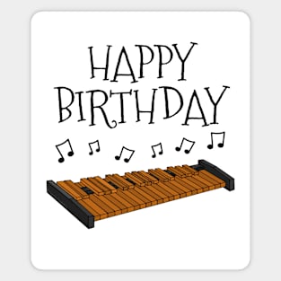 Xylophone Happy Birthday Percussion Teacher Percussionist Musician Magnet